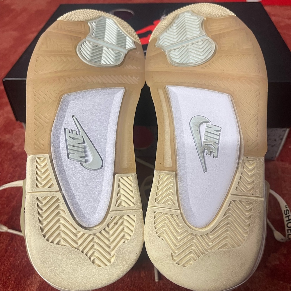 Off-White x Wmns Air Jordan 4 Retro SP 'Sail'. - Picture 15 of 15